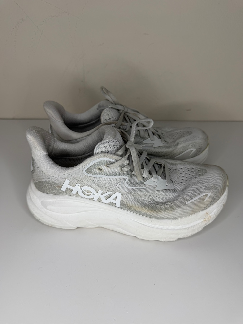 Hoka One One Clifton 10 Cosmic Grey Running Shoes Women's US 8.5B 1162031-CRDS